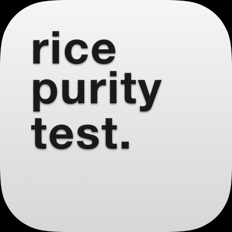 Rice Purity Test - The App